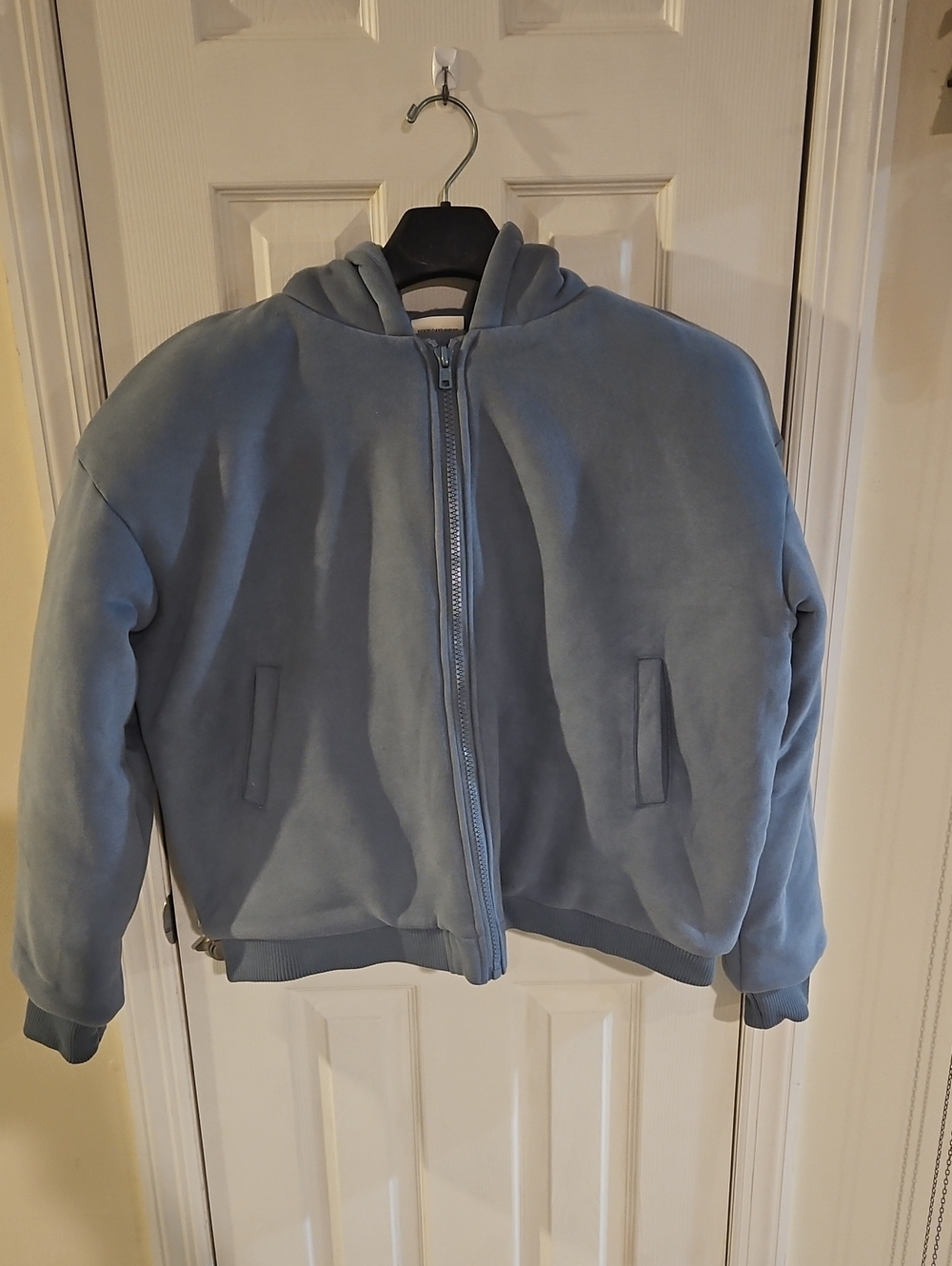 New COMFRT BRAND UNISEX Kids Hooded Puffer Jacket in Dusty Blue